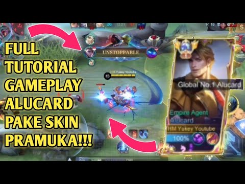 Full Tutorial & Gameplay Alucard Global 1 Tanpa Cut Pake Skin Pramuka|Yukey Alucard 15K Match