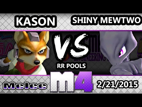 McSmashter 4 - Kason (Fox) Vs. Shiny Mewtwo (Mewtwo) SSBM Round Robin Pools - Melee