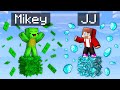 Mikey MONEY Vs JJ DIAMOND One Block Survival Battle In Minecraft Maizen