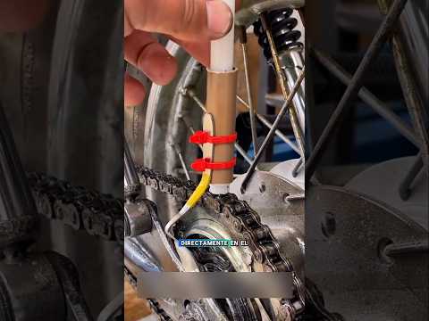 modificación para lubricar la cadena #videoviral