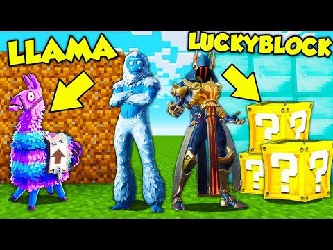 LLAMA vs LUCKYBLOCK: SFIDA di SFORTUNA! - Fortnite ITA