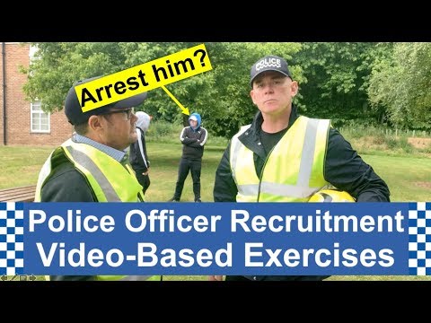Police Officer Recruitment Video-Based Exercises (Police Role Play Exercises!)