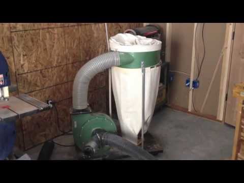 Harbor freight central machinery 2 hp industrial dust collec...