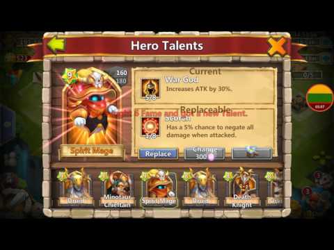 Rolling 23k Gems for Modestas Awesome acc Talent Rolls for Grimfiend Arctica Heroes Castle Clash