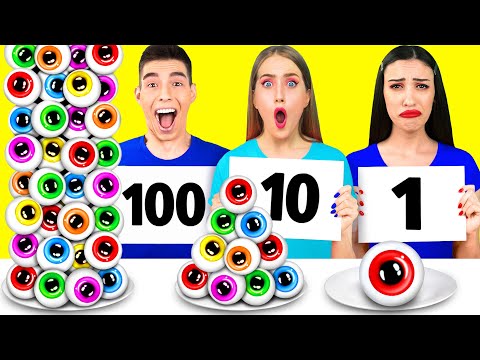 100 खाद्य परतें चुनौती #11 RaPaPa Challenge