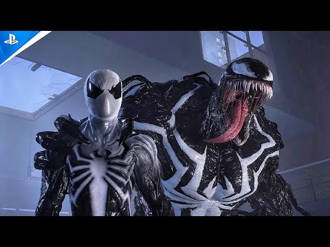 White Symbiote Suit Transforms To Angry Black Suit To Fight Rage Venom - Marvel Spider-Man 2