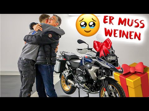 I'm giving Dad his dream motorcycle! 🎁