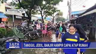 Download lagu Tanggul Kali Angke Jebol Banjir Tangerang, Permukiman Warga di Pinang Terendam mp3