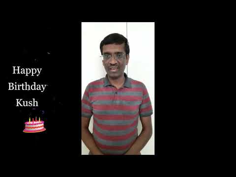 37  Thank you Vijayanand for your birthday wishes for Kush