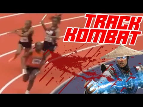  Thug Brains Her Competitor at a High School Track Event 