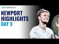 Bublik Clashes With Karlovic; Sock Battles Nishioka | Newport Day 3 Highlights