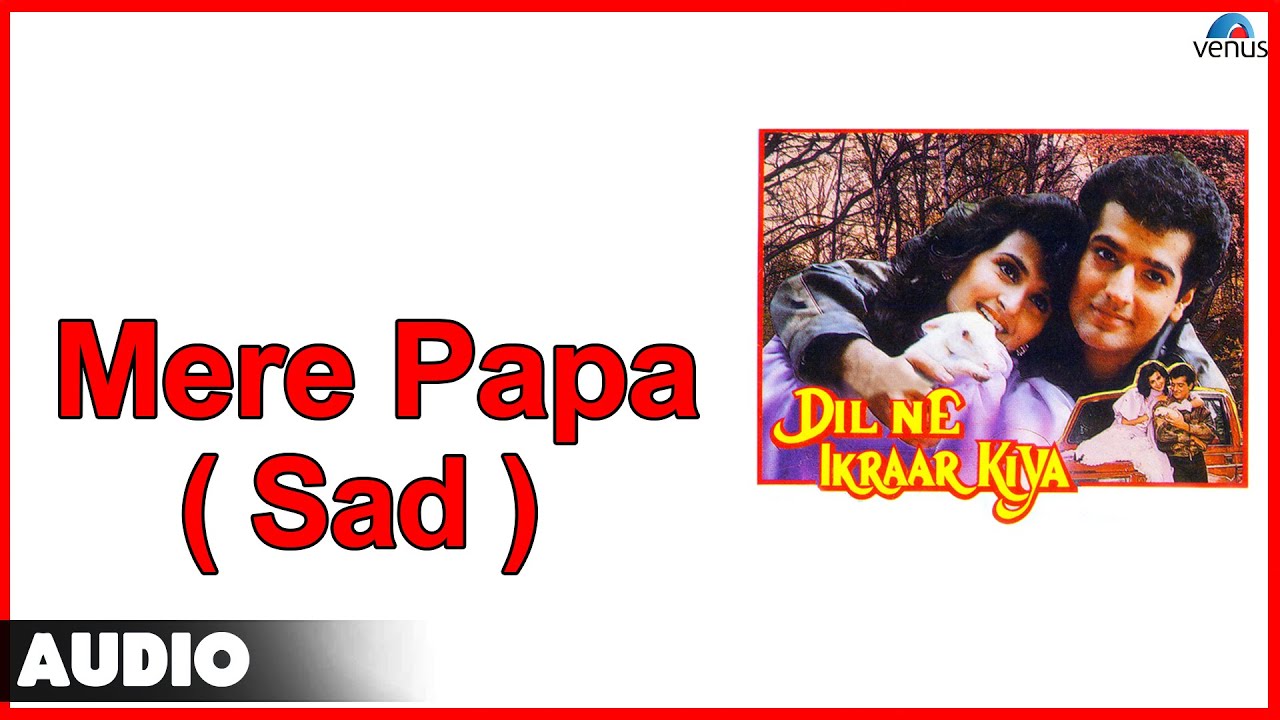 Mere Papa (Sad) Lyrics | Dil Ne Ikraar Kiya | Pankaj Udhas, Preeti Sagar | Anu Malik