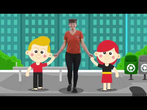 When I Walk Across The Road | Kids Road Safety Song with Amelia Willcox | hey dee ho music