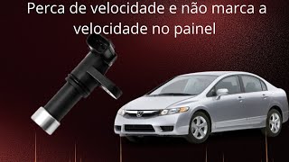 COMO TESTAR O SENSOR DE VELOCIDADE DO CIVIC . CARRO PISCANDO A LUZ DO D NO PAINEL. PERDE VELOCIDADE