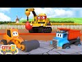 Super Excavator Rebuild New Bridge Excavator Bulldozer Crane Truck And Loader For Kids