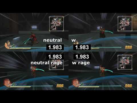 Dynasty Warriors 8: XLCE | Full Dash Cancelling Comparison