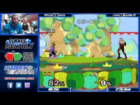 Zubat's Monthly #2 Melee Singles CT The Moon (Fox) vs HBA JFlex (Sheik) Winner's Semis