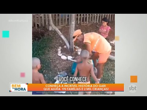 Conheça a incrível história do gari que ajuda 170 famílias e 2 mil crianças!