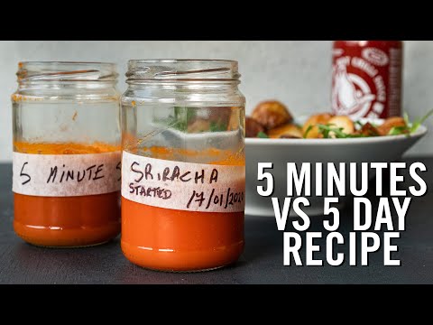 Sriracha Recipe | Homemade | 5 Minute vs 5 Day recipe