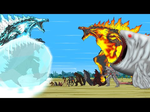 IF SHIN GODZILLA FIRE vs GODZILLA ICE : Atomic Breath (+1000C) vs Freezing Temperatures (-272C)