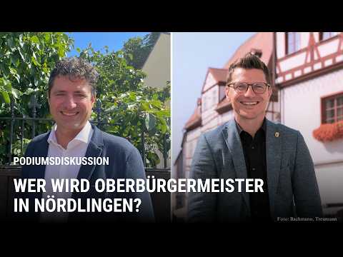 Nördlingen: Wer überzeugt als OB-Kandidat? Die Podiumsdiskussion im Livestream