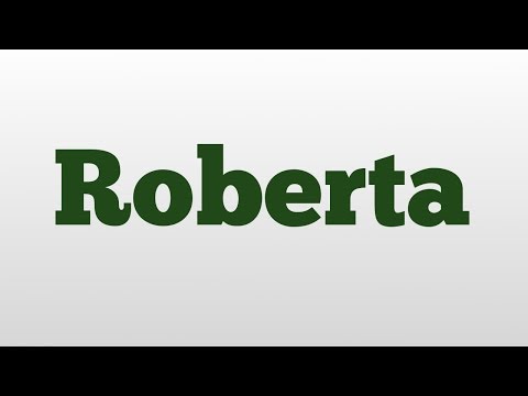 Roberta meaning and pronunciation