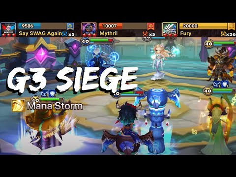 Max Stack Momo MELTS!!  Say SWAG Again vs. Mythril and Fury (G3 Siege - Summoners War)
