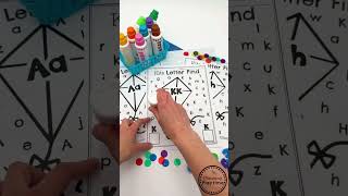 Spring Letter Find for Letter Recognition