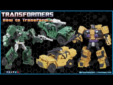 "Two trucks, one mold." Transformers: PW Combiner Wars Hound & Swindle | HNE Toys