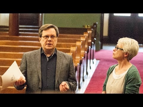 Jaakko Mäntyjärvi with the Knox College Choir
