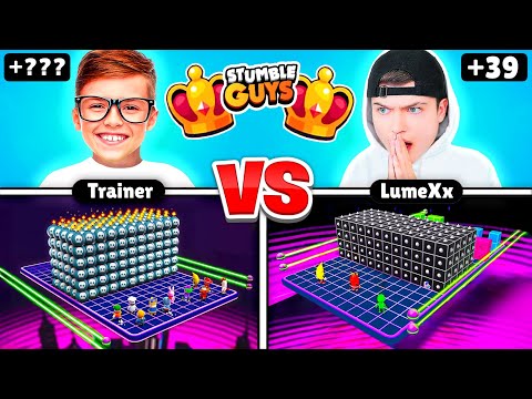 Ich PRANKE 8 Jährigen TRAINER im KRONEN BATTLE bis er AUSRASTET (Stumble Guys)