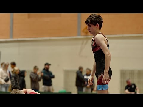 U17 Thristan Kiipus (EST) vs Artjoms Prilipko (LAT) 57kg. Freestyle boys youth wrestling tournament.