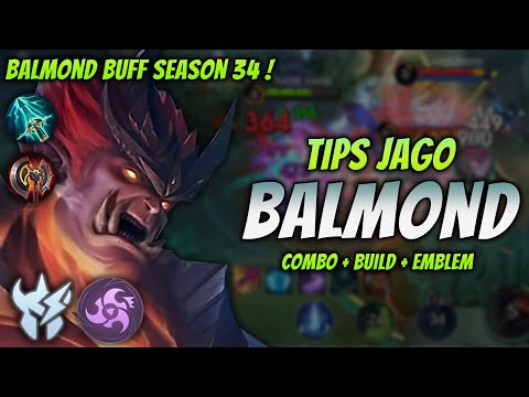 CARA MAIN BALMOND BUFF ! BUILD & EMBLEM BALMOND TERKUAT 2024 ! | BALMOND JUNGLER GAMEPLAY