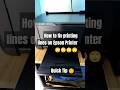 How To Fix Printing Lines On Images Epson Printer Quick Fix Epsonprinter Printingtips