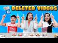 DELETED VIDEOS Reacting To Our Old Videos Aayu And Pihu Show