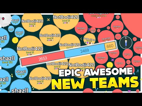 AWESOME FUN NEW AGARIO GAMEMODE: RANDOM TEAMS! (Agar.io/Mitos.is #139)