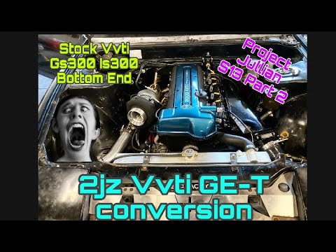 2jzge Vvti Is300 NA-T S13 conversion part 2 Jullian