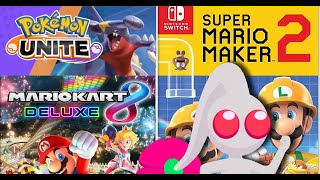 Pokemon Unite, Super Mario Maker 2, and MarioKart 8 Deluxe chill and play stream
