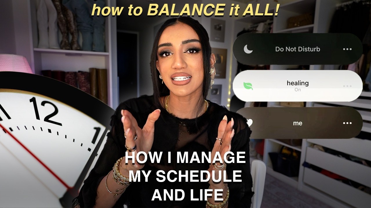 how i manage my BUSY schedule | time blocking & productivity hacks