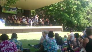 kid conductor. Have fun with this outdoor concert😀