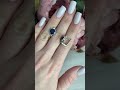Серебряные серьги с сапфиром 5.05ct