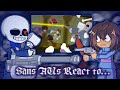Sans Aus React To Sudden Changes Sans Fight