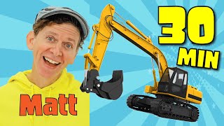 Construction Vehicles and More | 30 Minutes Long Play | What Do You See? Song