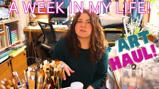 Favorite Supplies, Deleted Subscribers, Organizing my Studio, + Books!!  Art Chat- Art Studio Vlog