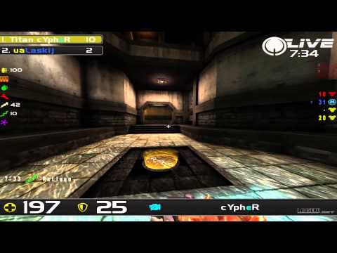 cypher vs Apheleon (Laskij) - DreamHack Winter 2013 Group B Round 6 (Quake Live VOD)