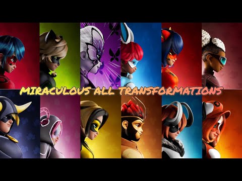 Miraculous Season 6 - All Transformations | #miraculousladybug #alltransformations #miraculous #mlb