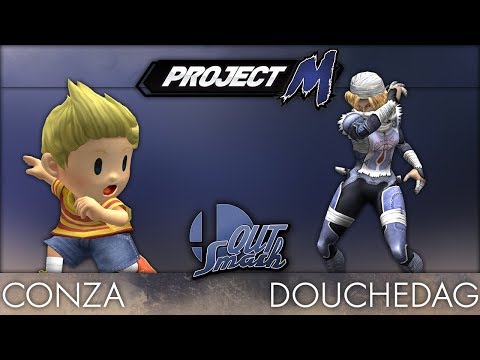 QUT Smash 4 Project M  - WR1 - Douchedag (Jigglypuff, Sheik) vs Conza (Lucas)