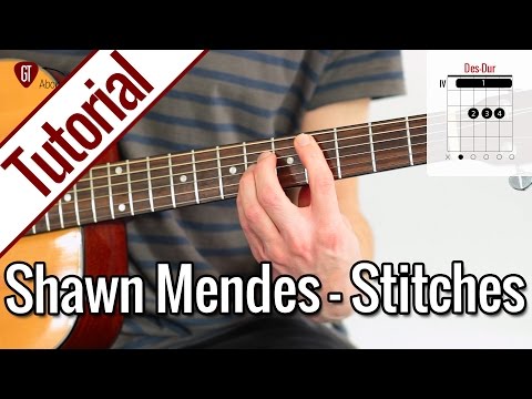 Shawn Mendes - Stitches | Gitarren Tutorial Deutsch