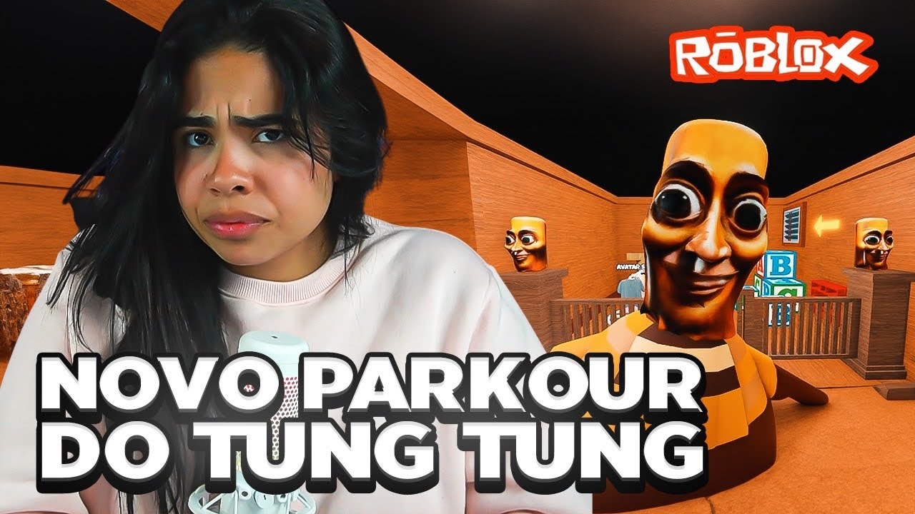 JOGUEI O PARKOUR DO TUNG TUNG NO ROBLOX