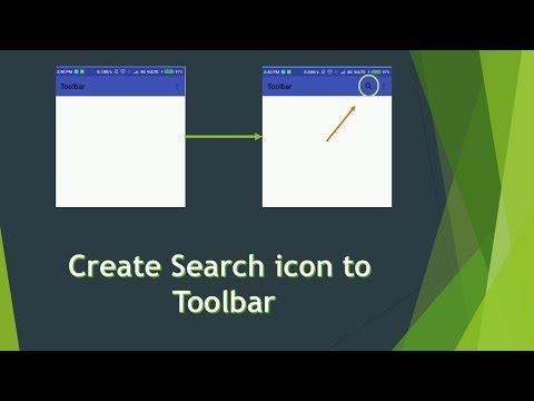 Toolbar Tutorial #3 || Create Search Icon to the toolbar in Android Studio
